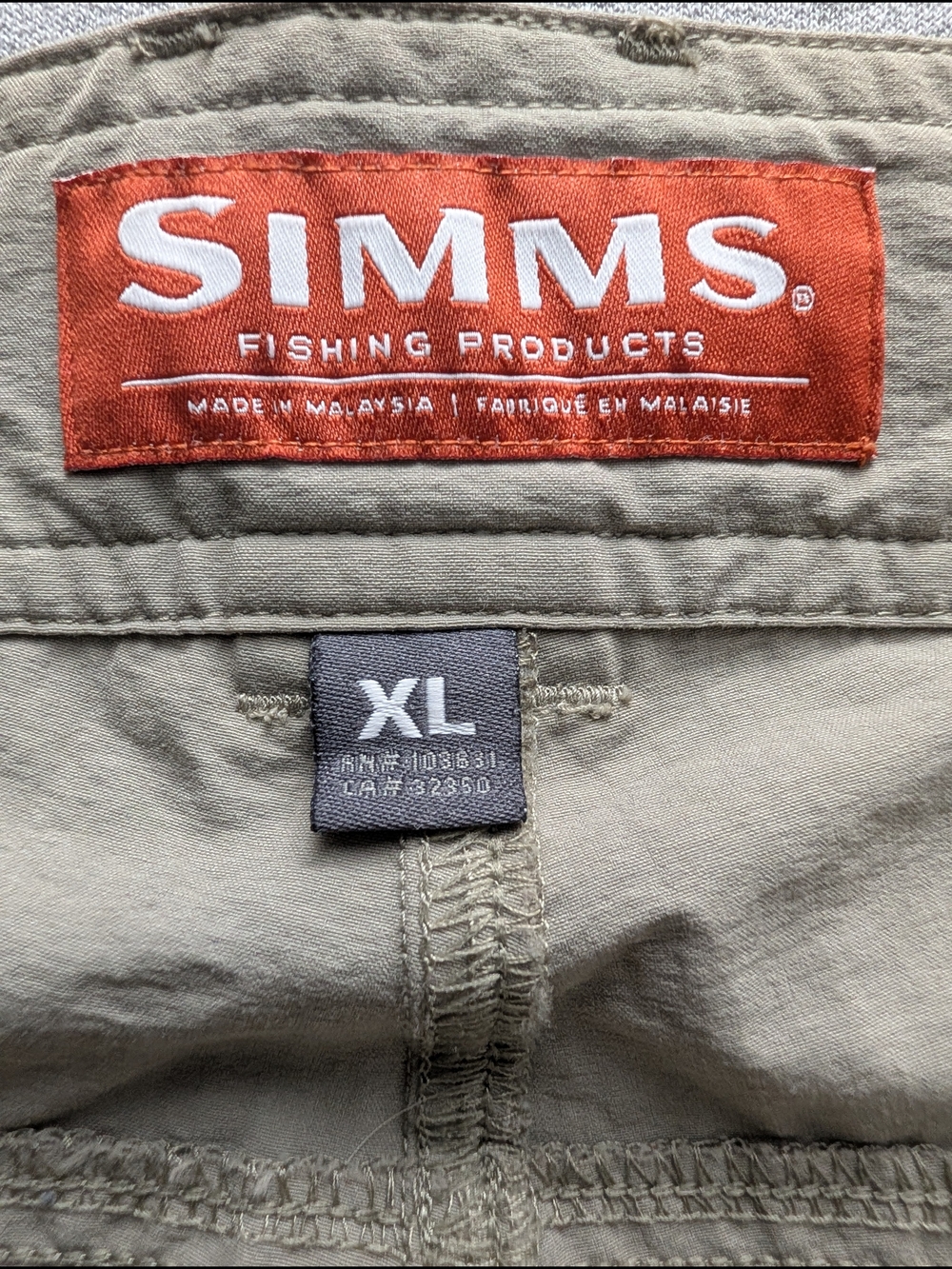 Simms Superlight Pants Stretch Performance Fishing Wading Trekking Trail XL Tan - Picture 7 of 13